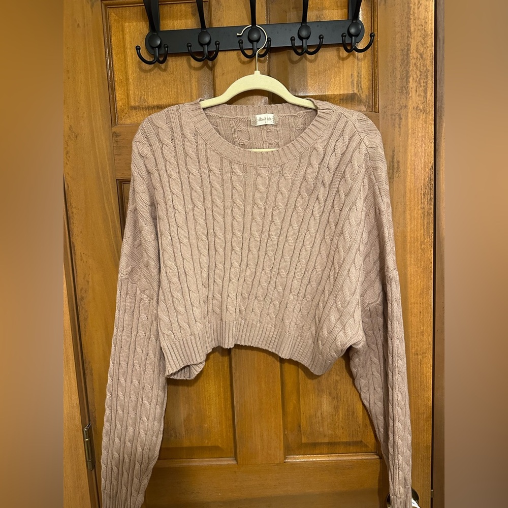 Altar’d State Cropped Brown Sweater